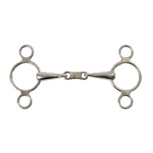 shires two ring french link gag (5")