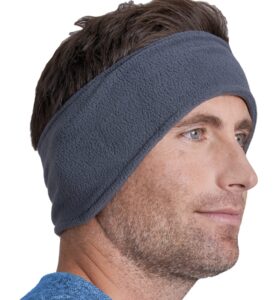 tough headwear ear warmer headband - ear muffs - running winter headband, fleece headband for men & women for cold weather