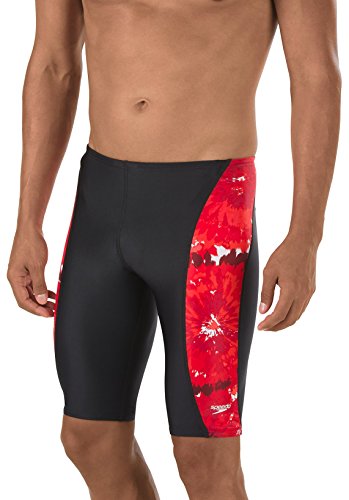 Speedo 7705652 Mens Burst Jammer, Speedo Red (601 - 006) - 26