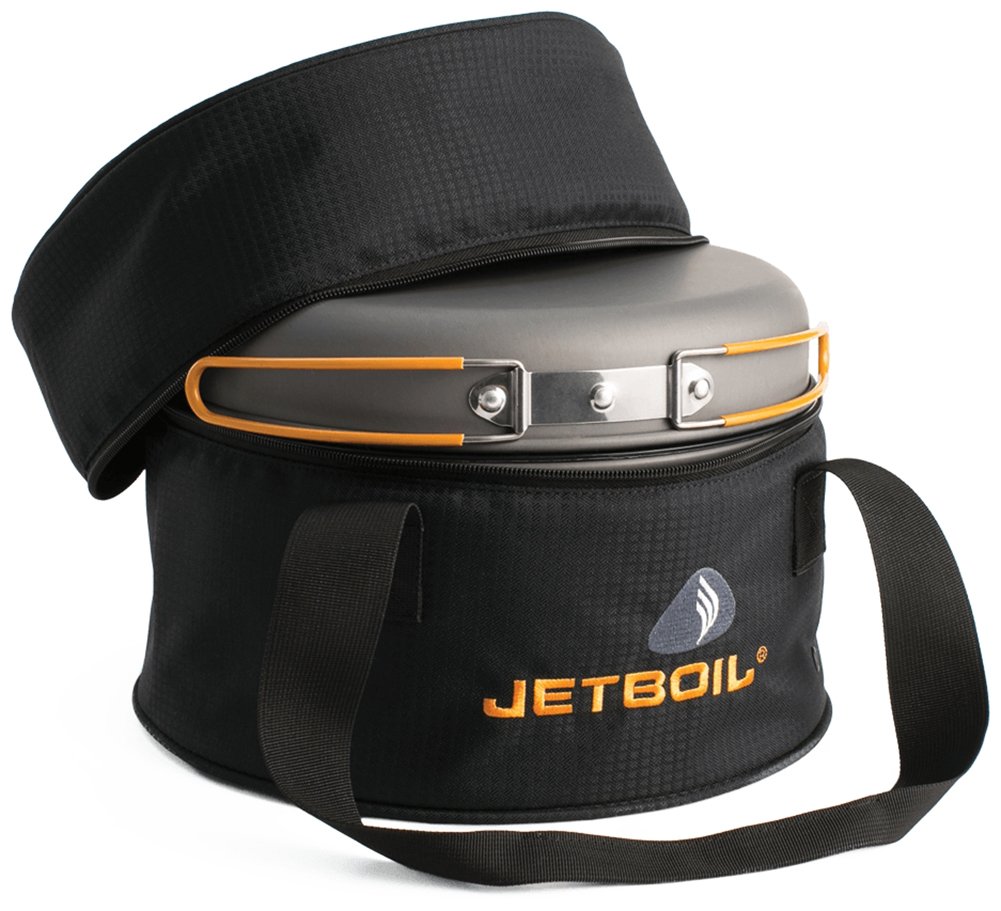 Jetboil Genesis Basecamp Backpacking and Camping Stove Cooking System with Camping Cookware