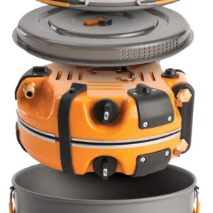 Jetboil Genesis Basecamp Backpacking and Camping Stove Cooking System with Camping Cookware