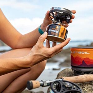 Jetboil MiniMo Camping and Backpacking Stove Cooking System with Adjustable Heat Control (Sunset)