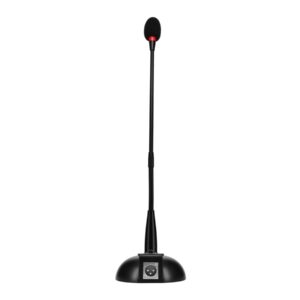 Monoprice Commercial Audio Desktop Paging Microphone with On/Off Button (No Logo),Black