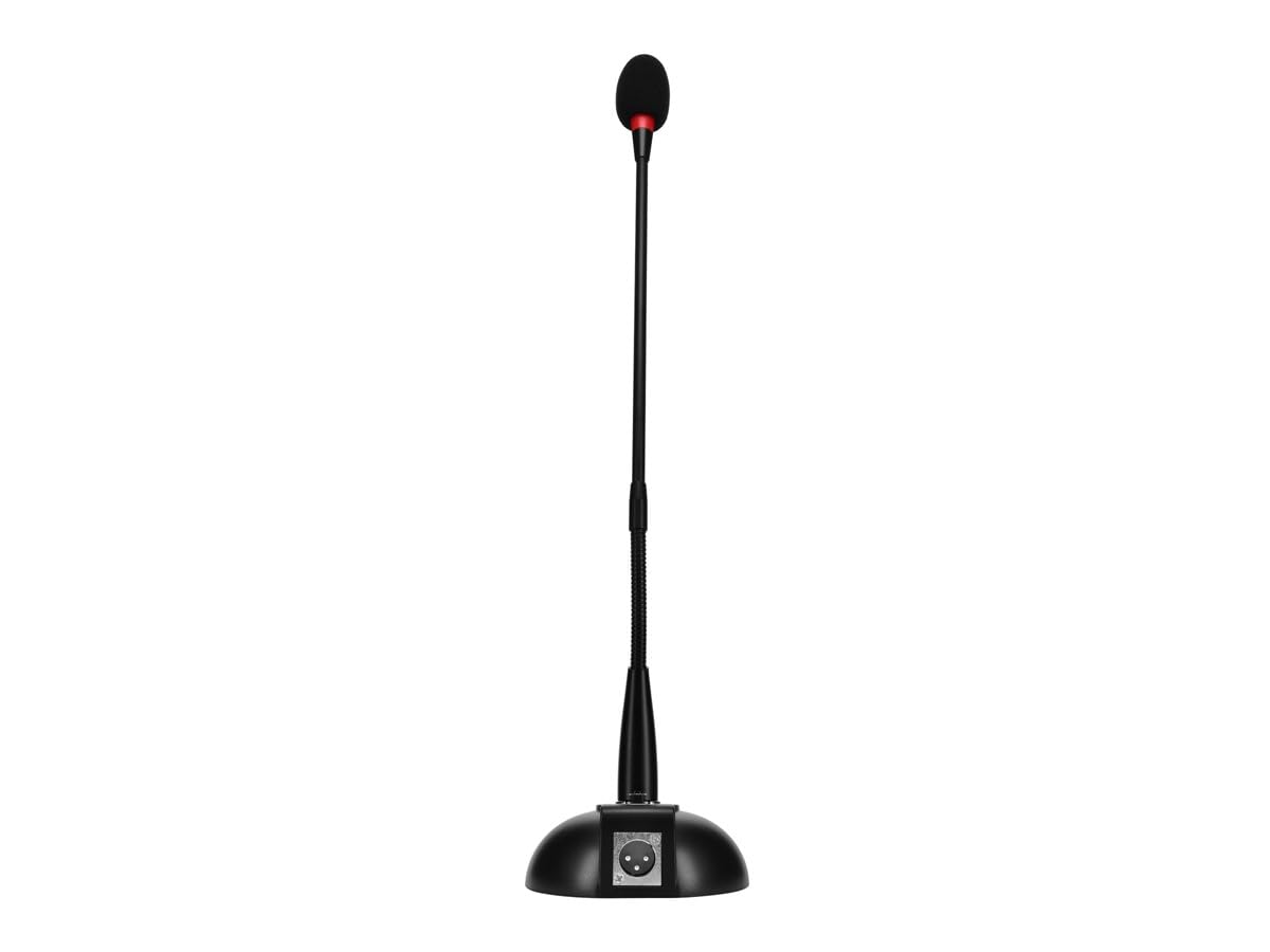 Monoprice Commercial Audio Desktop Paging Microphone with On/Off Button (No Logo),Black