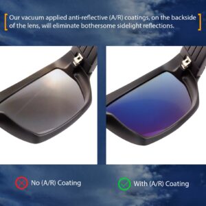 Polarized Ikon Iridium Replacement Lenses for Oakley Holbrook Sunglasses - Silver Chrome Mirror