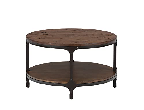 Jofran Inc. Urban Nature Rustic Pine Solid Wood Round Coffee Table