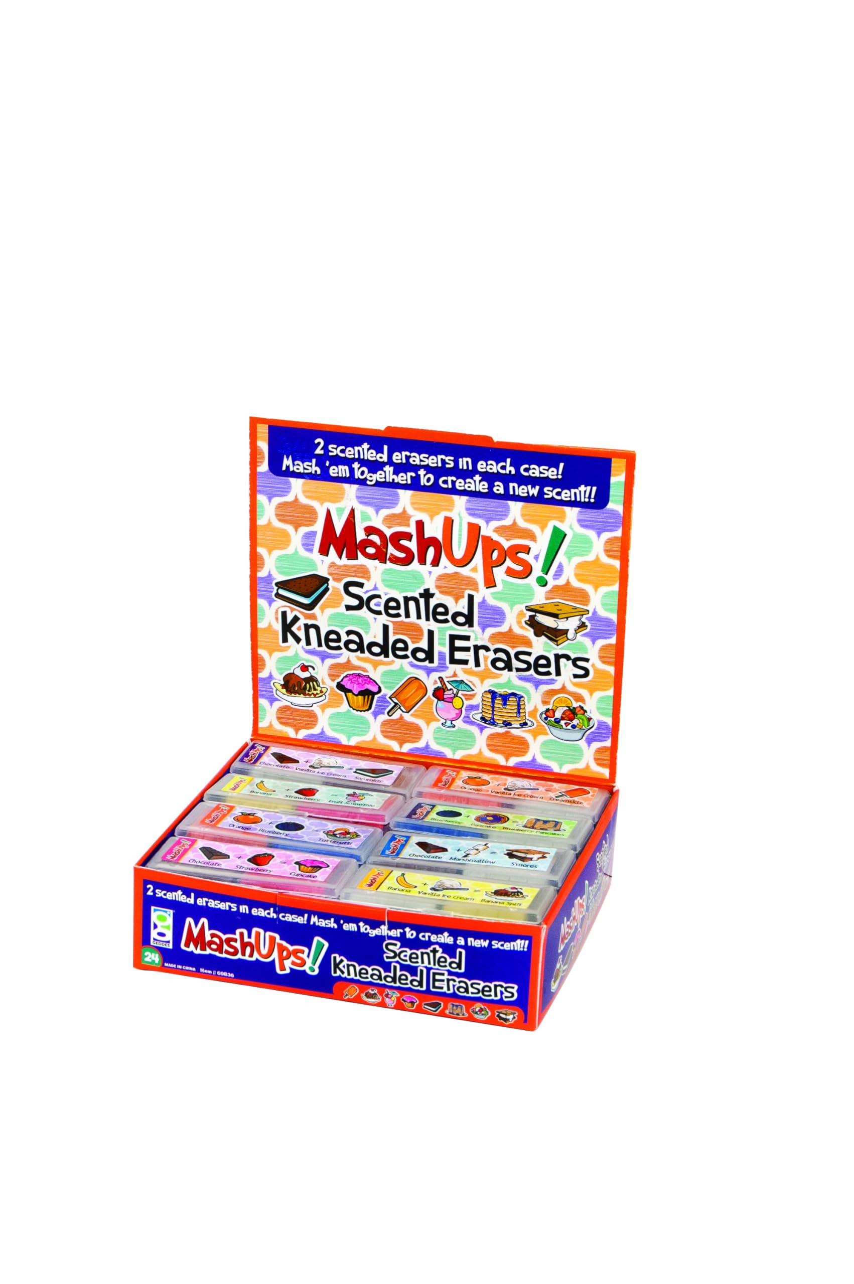 Raymond Geddes 69836 Mash Ups Scented Erasers For Kids (Pack of 24)