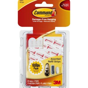 (Pack of 2) Command Replacement Adhesive Strips - 8ct