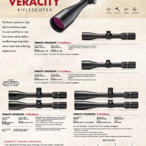 Burris Optics Veracity Rifle Scope 200650, 200651, 200652 – 5-25x50mm Riflescope - Top-of-the-Line Hunting Scope, Longer Distance Shots