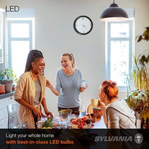 SYLVANIA LED Light Bulb, 40W Equivalent A19, Efficient 6W, Medium Base, Frosted Finish, 450 Lumens, Soft White - 4 Pack (74079)