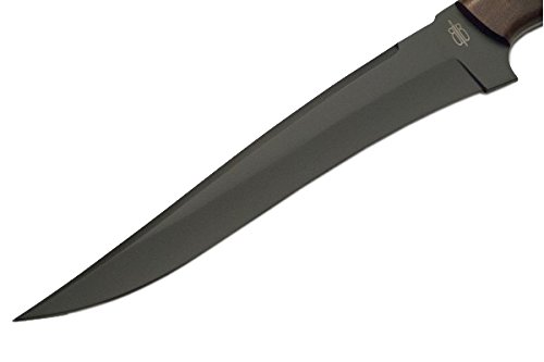 BUCKNBEAR KNIVES Best Hunting Knife – Hunting Knife and Sheath Custom Handmade High Carbon Black Fixed Blade Fishing Filet Knife (Burlwood handle) – BucknBear