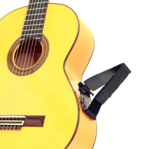 tenor tpgs+ professional ergonomic guitar rest, guitar lifter, guitar foot stool, footstool strap, professional posa guitar support for classical, flamenco, acoustic or arch top guitar players.