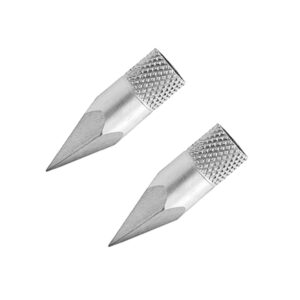 truglo hardened 5-sided stainless steel spare replacement tip w/knurled design - 2 pack, compatible with speed shot & spring fisher