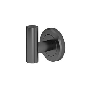 gatco 4245mx latitude ii, robe hook, matte black, 2.25"