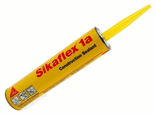 Sika, Sikaflex 1A, One Part Polyurethane Caulk, Elastomeric Construction Sealant / Adhesive, Premium Grade High Performance, Moisture-Cured, Non-Sag, Horizontal, 10.3 Fl Oz, Color: Black, Six Pack