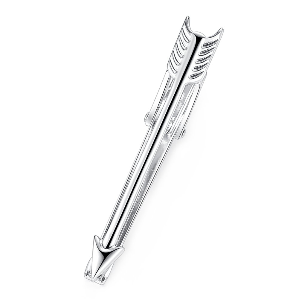 Honey Bear Mens Arrow Tie Clip Bar Stainless Steel 4.7cm