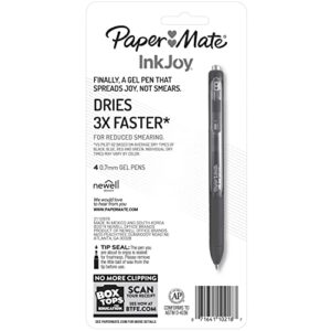 Paper Mate InkJoy Gel Pens, Medium Point, Black, 4 Count