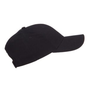 Youth Brushed Cotton Twill Low Profile Cap - Black OSFM, Black, Size One Size