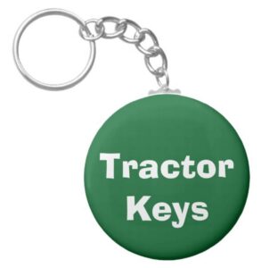 a&t designs tractor keys 2.25” keychain farm trailer