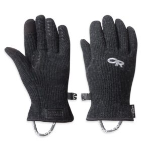 outdoor research women's flurry sensor gloves, black, m