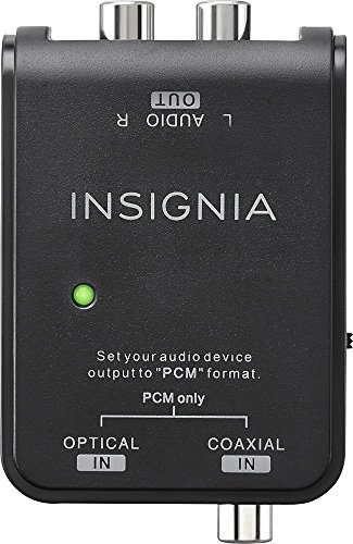 Insignia Optical/Coaxial Digital-to-Analog Converter - Black