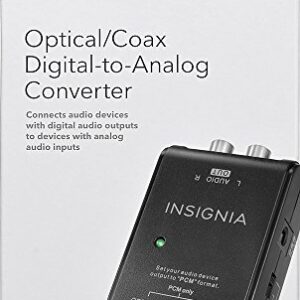 Insignia Optical/Coaxial Digital-to-Analog Converter - Black