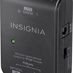 Insignia Optical/Coaxial Digital-to-Analog Converter - Black