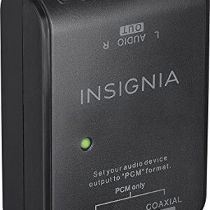 Insignia Optical/Coaxial Digital-to-Analog Converter - Black