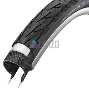 Schwalbe Delta Cruiser Plus HS 431 SBC Bicycle Tire - Wire Bead (Black-Reflex - 28 x 1 1/2)