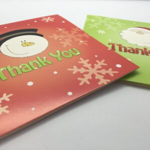 Pack of 20 Christmas Thank You Cards with Envelopes