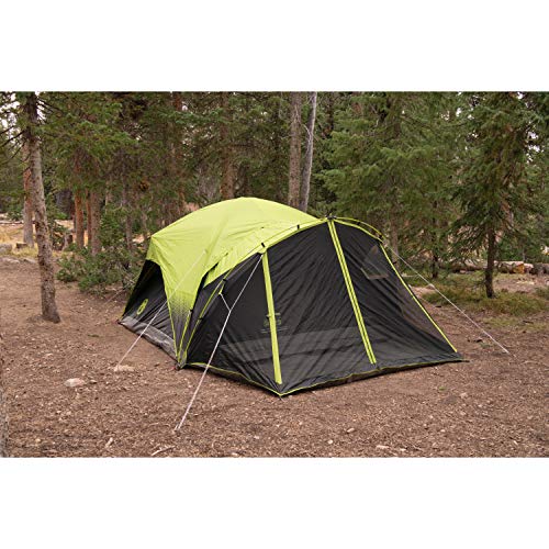 Coleman Carlsbad Dark Room Camping Tent with Screened Porch, 4/6 Person Tent Blocks 90% of Sunlight and Keeps Inside Cool, Weatherproof Tent with Easy Setup and Screened-in Porch