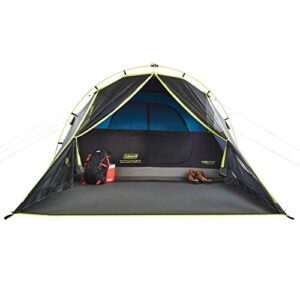 Coleman Carlsbad Dark Room Camping Tent with Screened Porch, 4/6 Person Tent Blocks 90% of Sunlight and Keeps Inside Cool, Weatherproof Tent with Easy Setup and Screened-in Porch