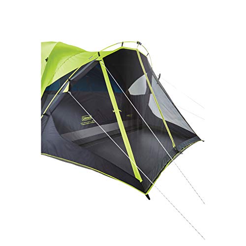 Coleman Carlsbad Dark Room Camping Tent with Screened Porch, 4/6 Person Tent Blocks 90% of Sunlight and Keeps Inside Cool, Weatherproof Tent with Easy Setup and Screened-in Porch