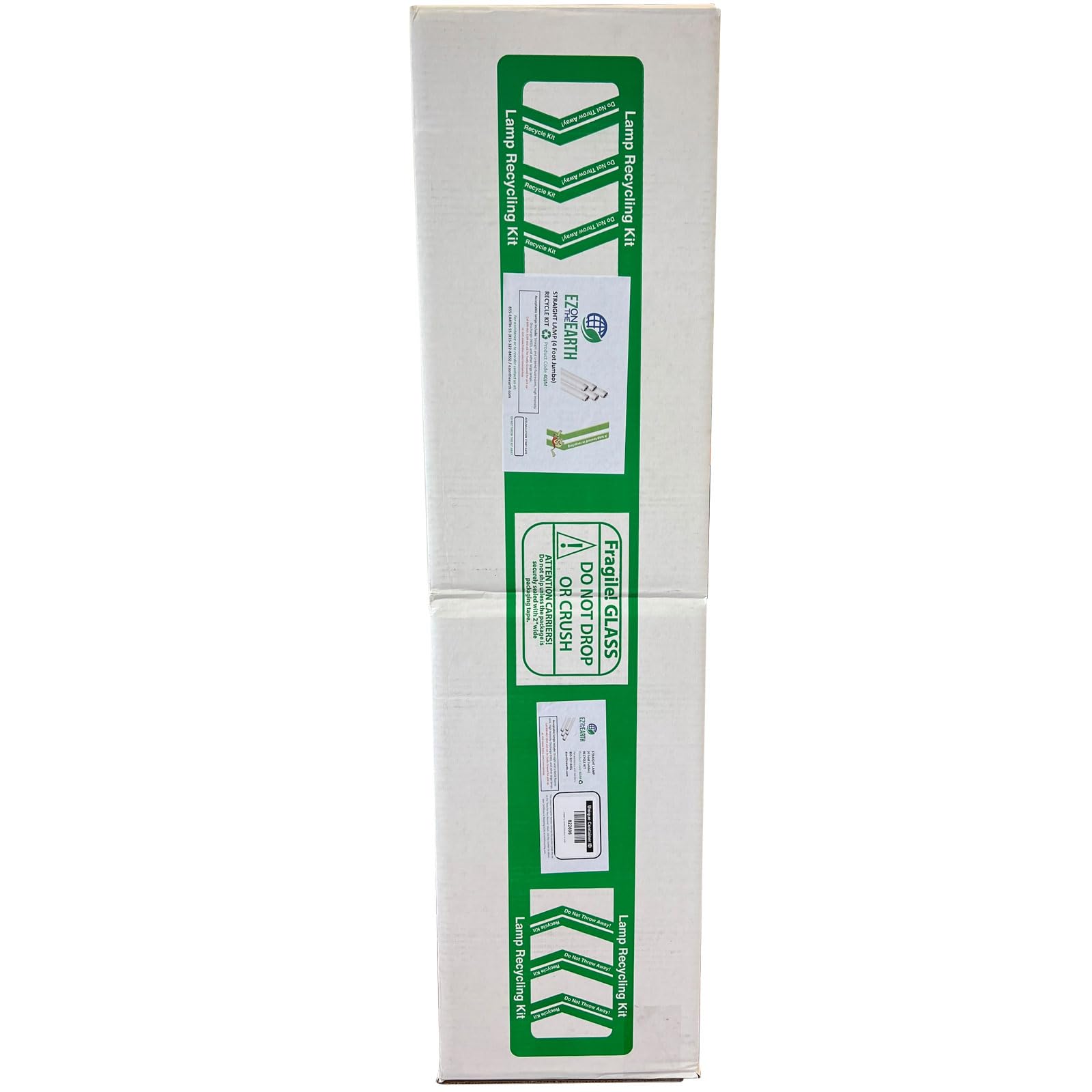 EZ on the Earth - Recycling Box for Straight Lamps – Prepaid | Mail back Recycle Kit That Holds up to 61 x T12 Tube Lights or 132 x T8 Fluorescent Tubes - Model 40JM (4 Foot Jumbo)