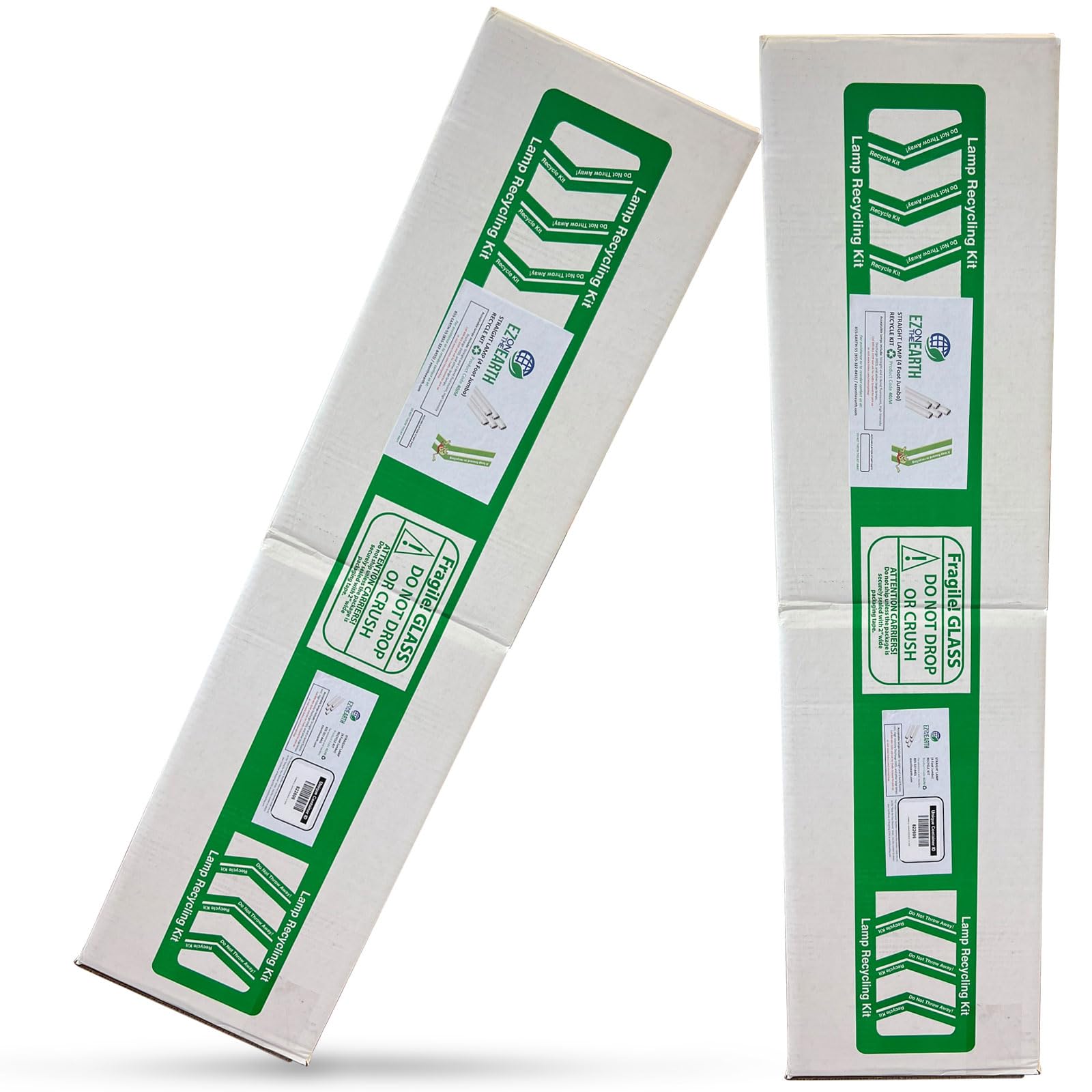 EZ on the Earth - Recycling Box for Straight Lamps – Prepaid | Mail back Recycle Kit That Holds up to 61 x T12 Tube Lights or 132 x T8 Fluorescent Tubes - Model 40JM (4 Foot Jumbo)