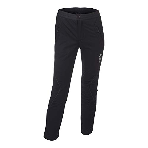 Swix Boys' Juniors Lillehammer Insulated Windproof Water-Resistant Breathable Stretchy Active Pants, Black, 128/8Yrs