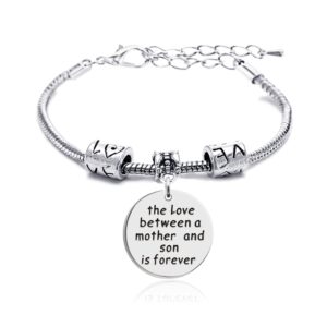 lauhonmin mother daughter mother son grandmother grandson granddaughter charm bracelets mom gifts mother's day (mother and son)