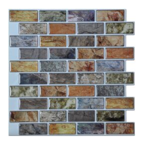 art3d a17014p6 peel and stick backsplash tile, 6 sheets, a17014-12 x12