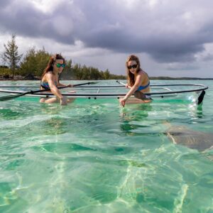 Genuine Crystal Kayak by The Crystal Kayak Company | Clear Commercial Grade Single/Double Riders | Transparent Hybrid Kayak/Canoe | Exploring, Fishing, Rental or Family Fun!