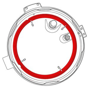 Replacement Pressure Sealing Ring for MIDEA Gourmet Pressure Cooker Model BT100-6l