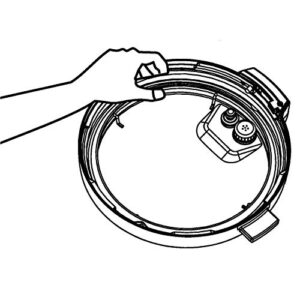 Replacement Pressure Sealing Ring for MIDEA Gourmet Pressure Cooker Model BT100-6l