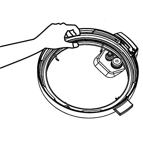 Replacement Pressure Sealing Ring for MIDEA Gourmet Pressure Cooker Model BT100-6l