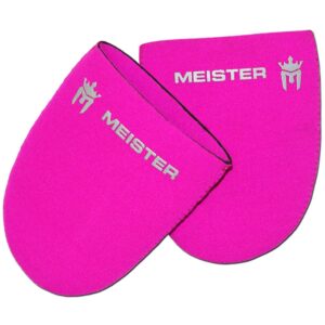 meister 2.5 mm thermal neoprene toe warmer booties for cycling, running, hiking & ice baths (pair) - pink