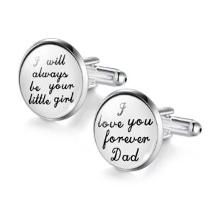 jiayiqi cufflinks for dad from bride i love you forever dad cufflinks sweet words cufflinks for men