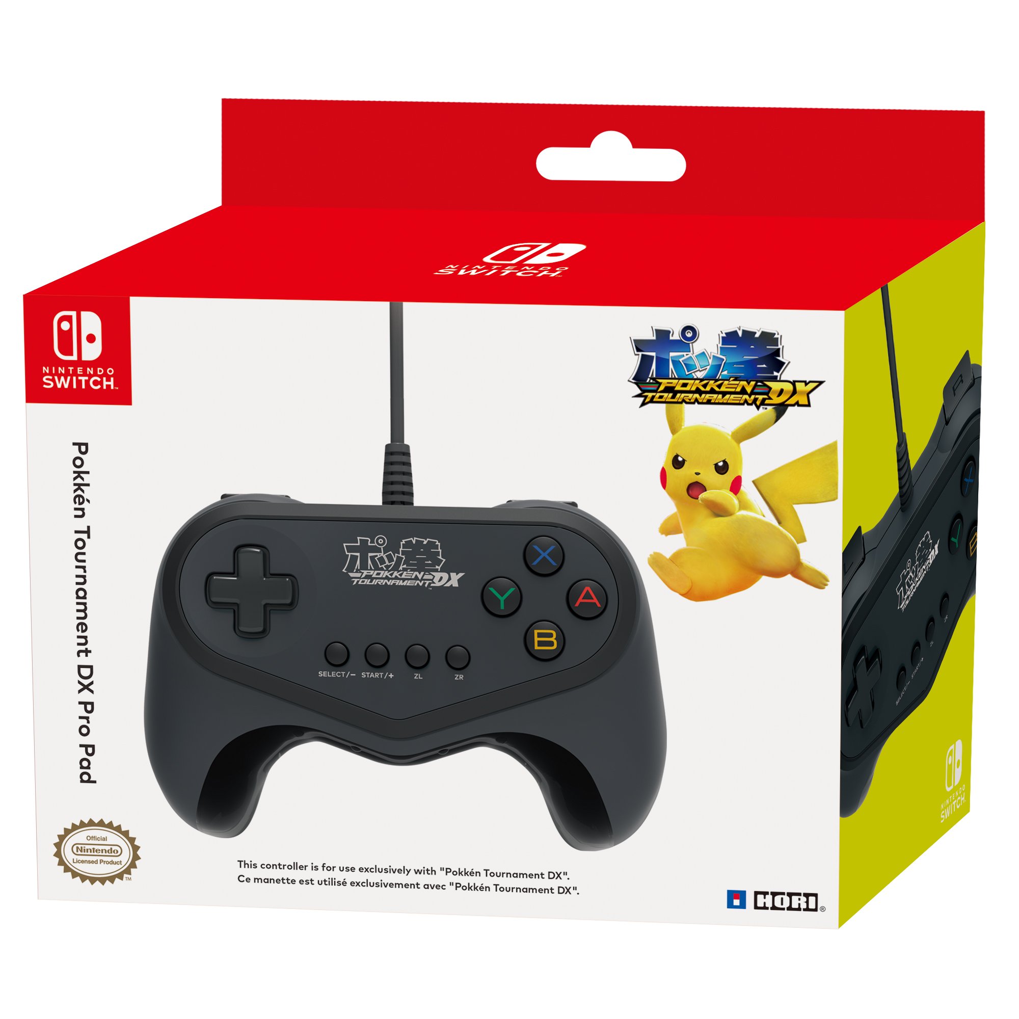 HORI Nintendo Switch Pokken Tournament DX Pro Pad Wired Controller Officially Licensed by Nintendo and Pokemon