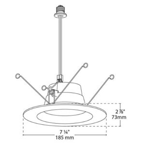 BAZZ Smart Home 6-in. Wi-Fi RGB LED Conversion Kit