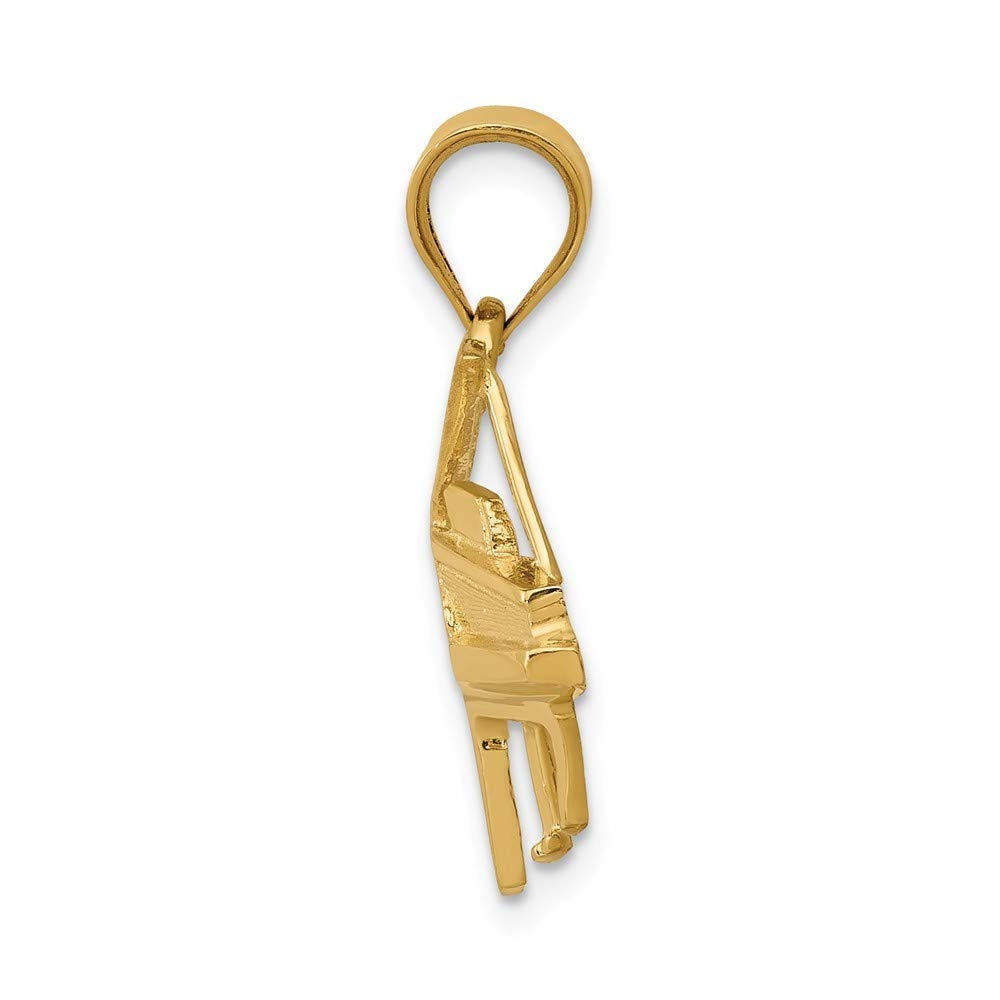 Roy Rose Jewelry 14K Yellow Gold Piano Charm