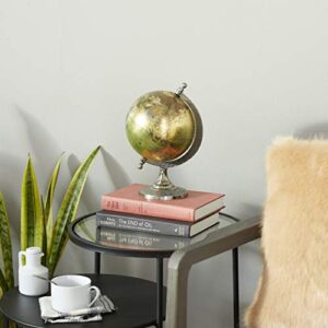 Benzara 68846 Elegant And Stunning Metal PVC Globe, 7" W x 10" H