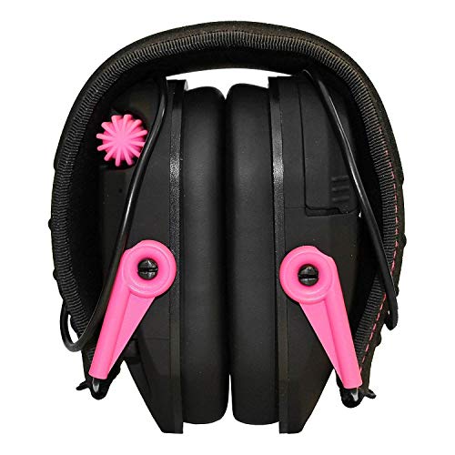 Walker's Game Ear Razor Slim Electronic Muff, Pink