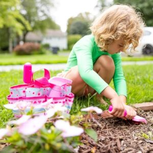 Melissa & Doug Sunny Patch Pretty Petals Gardening Tote Set,for 3+ years, With Tools